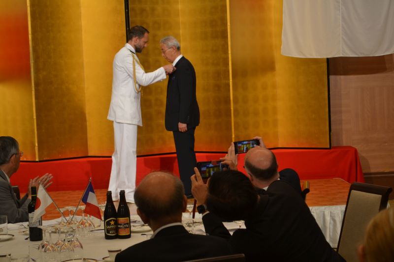 原野昇名誉教授 フランス国防メダルを授与される 広島大学